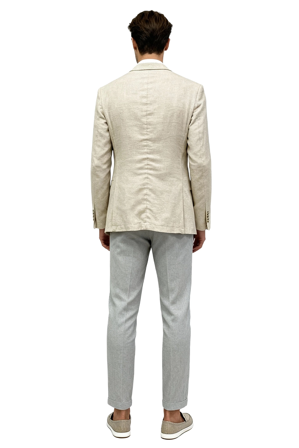 Chaqueta hombre de lino color beige modelo Bruno Chaqueta hombre de lino color beige modelo Bruno
