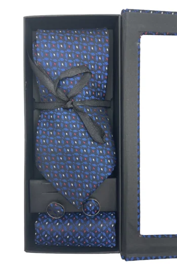 Set 3 piezas corbata pañuelo gemelos modelo Kevin